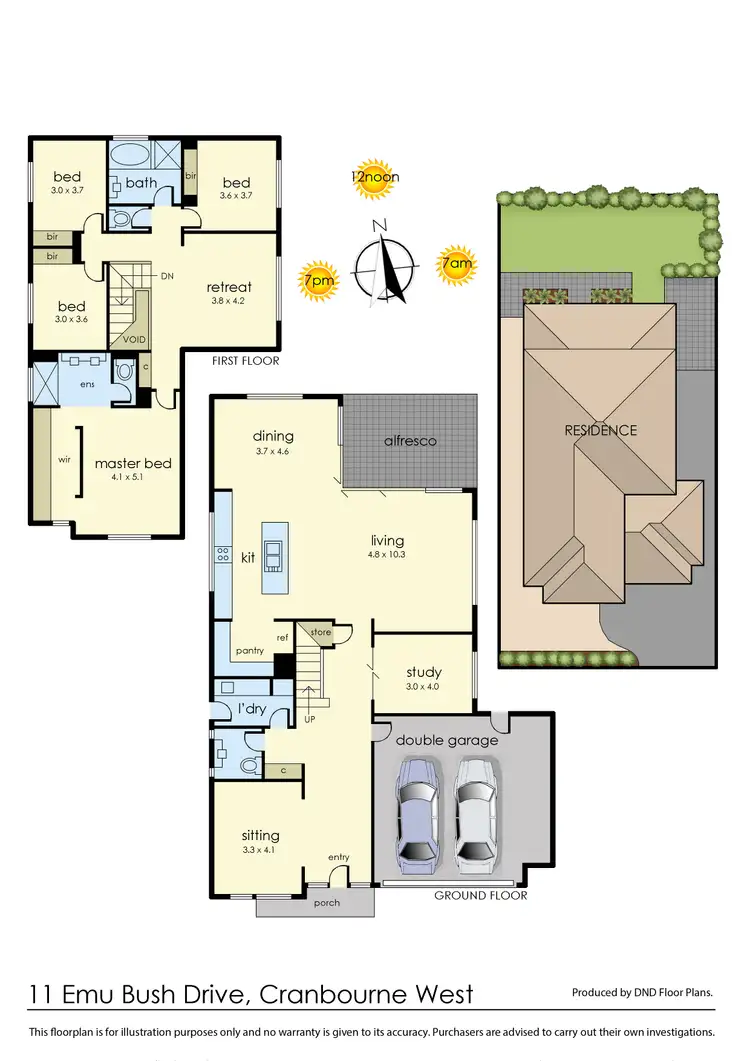 Floorplan of Homely house listing, 11 Emu Bush Drive, Cranbourne West VIC 3977