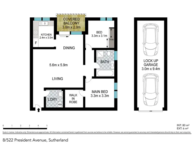 Floorplan of Homely apartment listing, 8/522 President Avenue, Sutherland NSW 2232