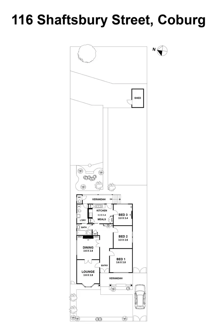 Floorplan of Homely house listing, 116 Shaftsbury Street, Coburg VIC 3058