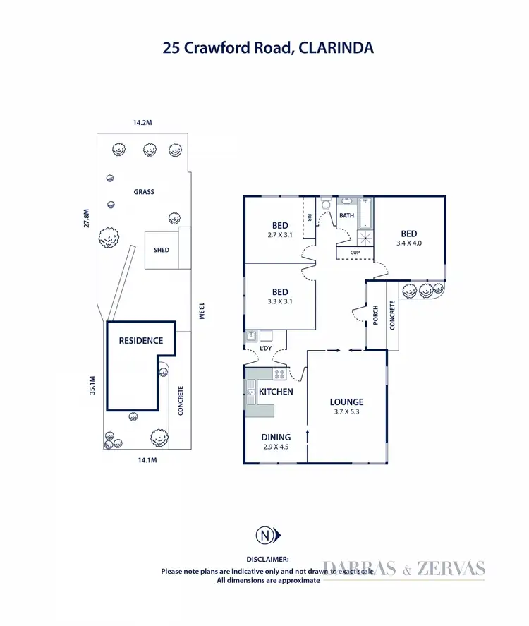 Floorplan of Homely house listing, 25 Crawford Road, Clarinda VIC 3169