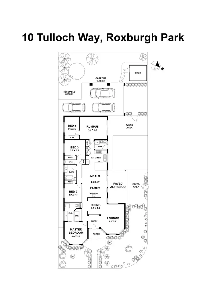 Floorplan of Homely house listing, 10 Tulloch Way, Roxburgh Park VIC 3064