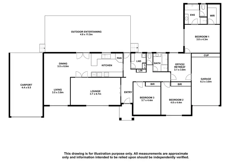 Floorplan of Homely house listing, 3 Foote Street, Mount Gambier SA 5290
