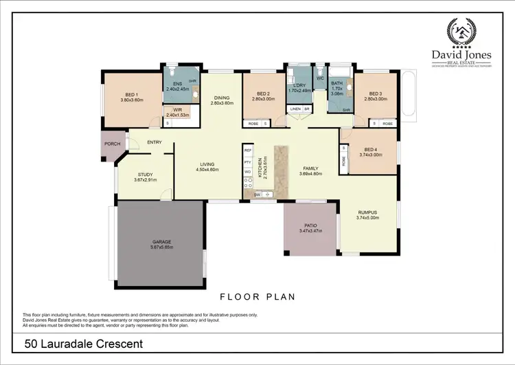 Floorplan of Homely house listing, 50 Lauradale Crescent, Ormeau QLD 4208