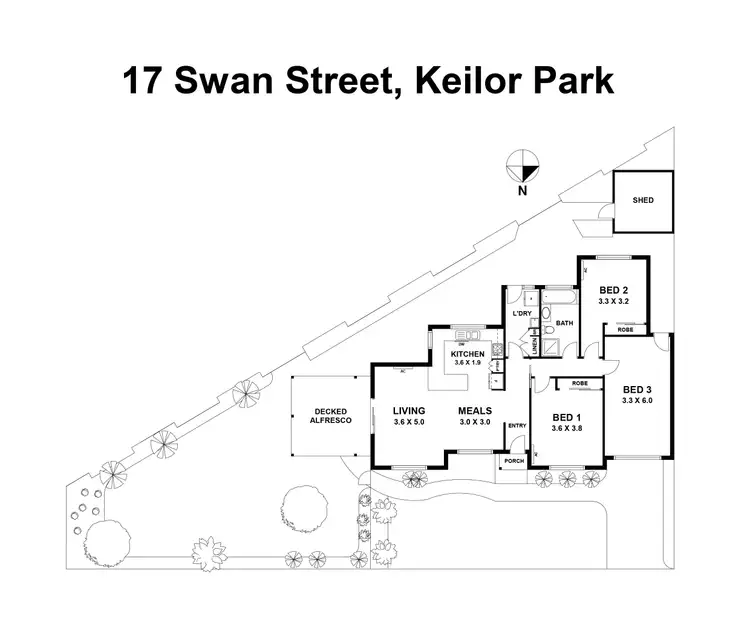 Floorplan of Homely house listing, 17 Swan Street, Keilor Park VIC 3042