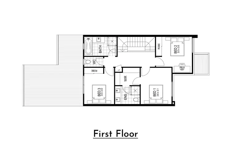 Floorplan of Homely townhouse listing, 1 Navy Road, Llandilo NSW 2747