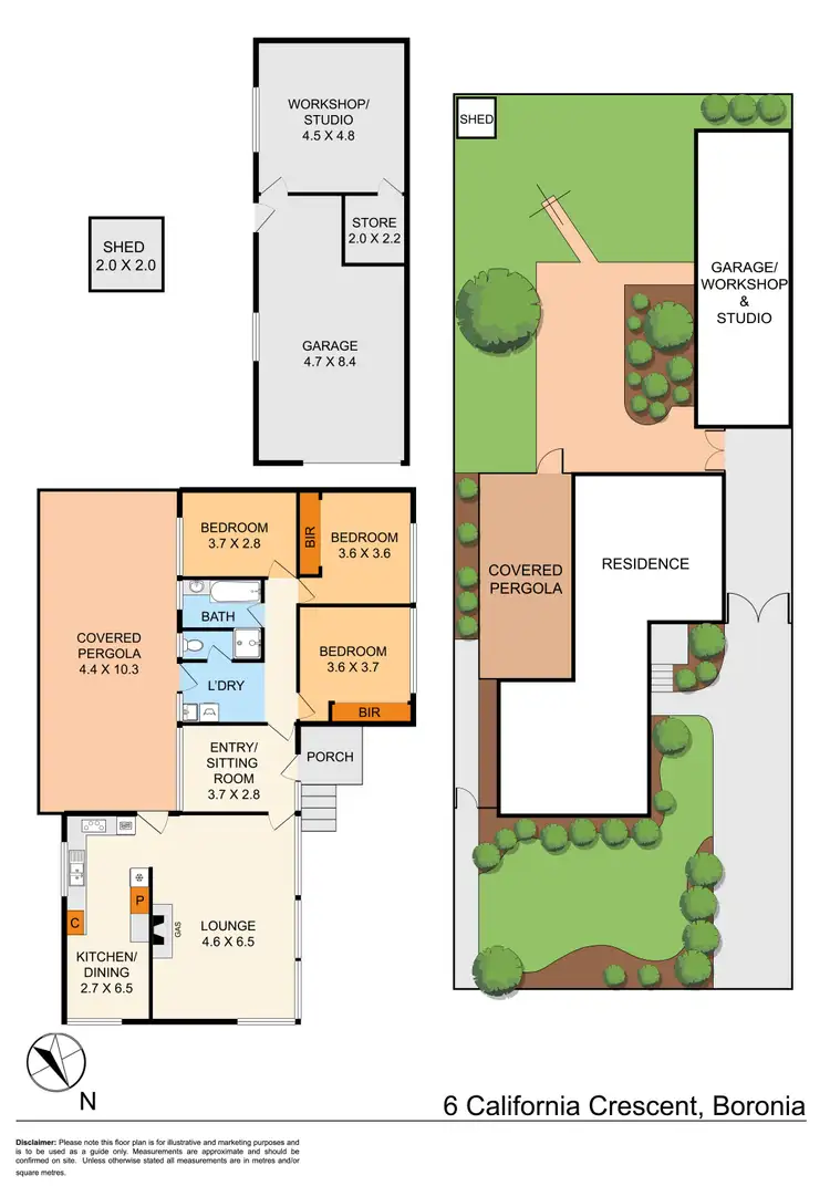 Floorplan of Homely house listing, 6 California Crescent, Ferntree Gully VIC 3156
