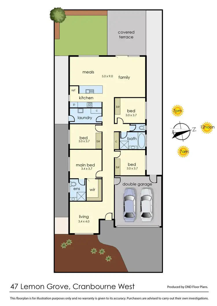 Floorplan of Homely house listing, 47 Lemon Grove, Cranbourne West VIC 3977