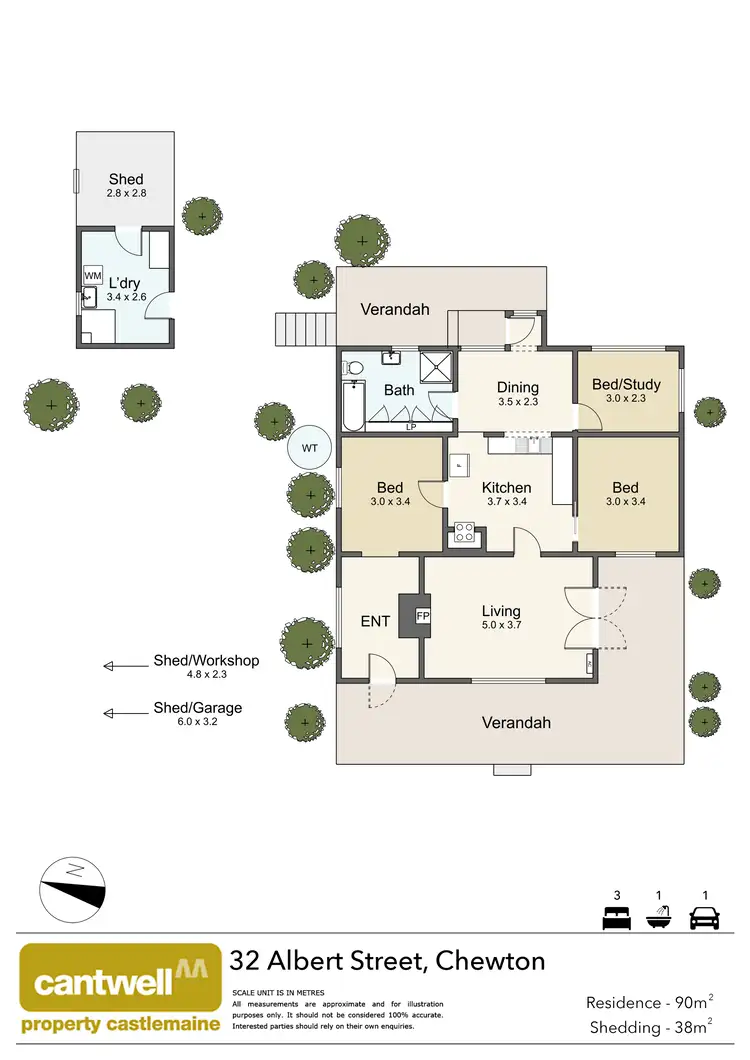 Floorplan of Homely house listing, 32 Albert Street, Chewton VIC 3451