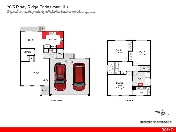 Floorplan of Homely townhouse listing, 20/5 Piney Ridge, Endeavour Hills VIC 3802
