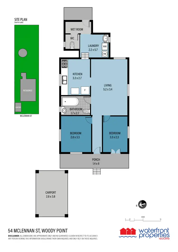 Floorplan of Homely house listing, 54 MCLENNAN STREET, Woody Point QLD 4019