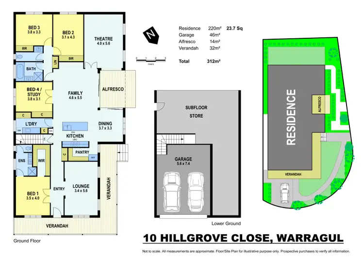Floorplan of Homely house listing, 10 Hillgrove Close, Warragul VIC 3820