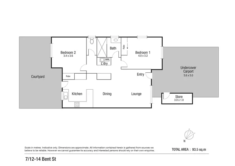 Floorplan of Homely unit listing, 7/12-16 Bent Street, Mundingburra QLD 4812