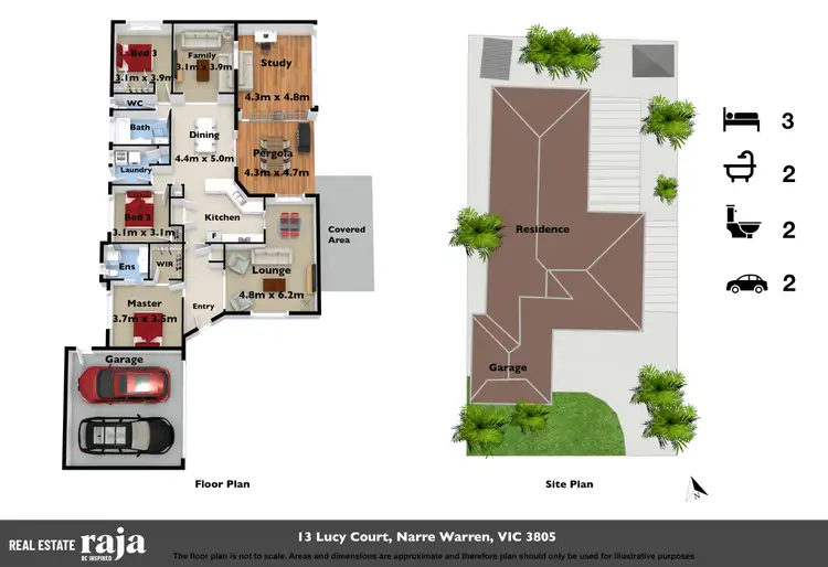 Floorplan of Homely house listing, 13 Lucy Court, Narre Warren VIC 3805