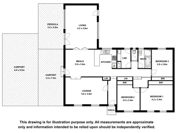 Floorplan of Homely house listing, 105 Boandik Drive, Millicent SA 5280