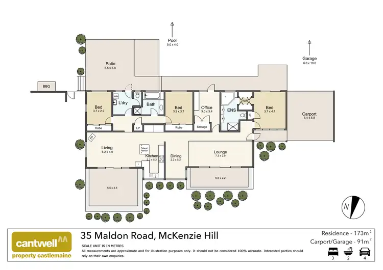 Floorplan of Homely house listing, 35 Maldon Road, Mckenzie Hill VIC 3451