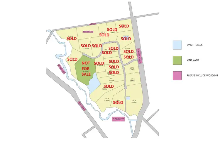 Floorplan of Homely land listing, LOT 7/401 Northern Highway, Heathcote VIC 3523