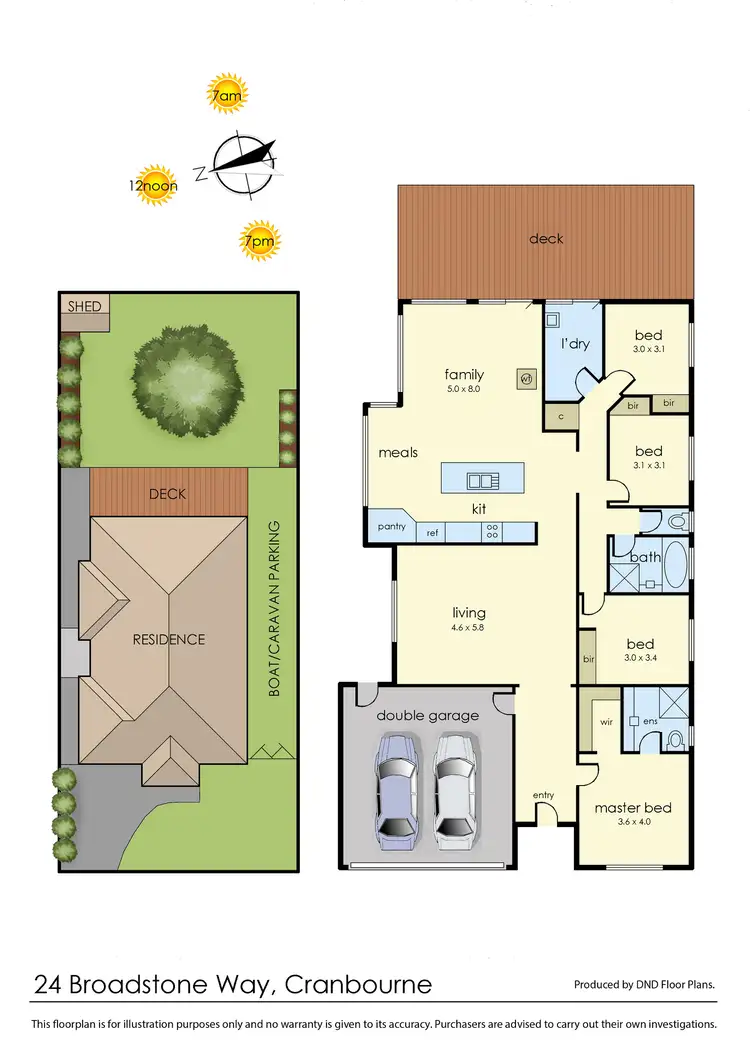 Floorplan of Homely house listing, 24 Broadstone Way, Cranbourne VIC 3977