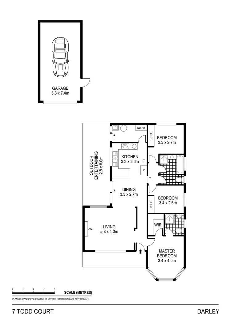 Floorplan of Homely house listing, 7 Todd Court, Darley VIC 3340