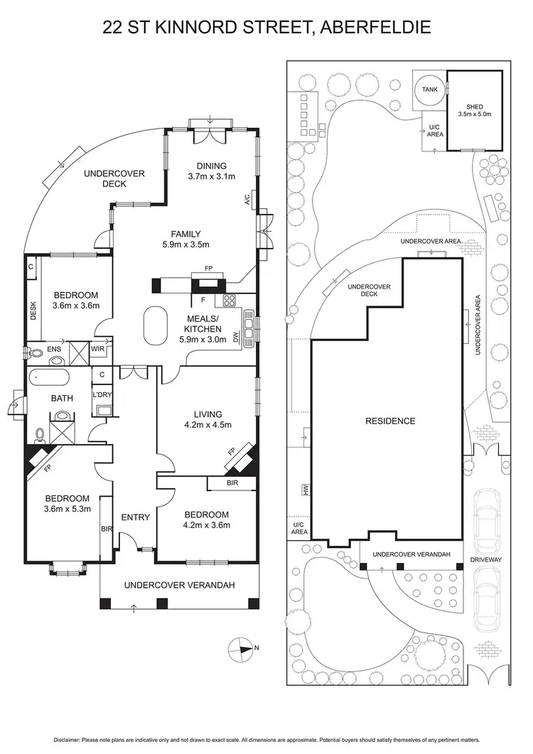 Floorplan of Homely house listing, 22 St Kinnord Street, Aberfeldie VIC 3040