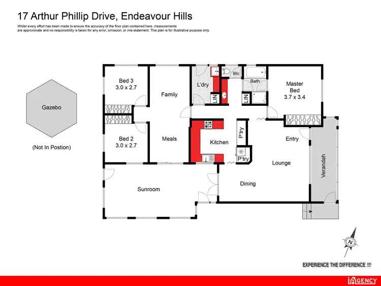 Floorplan of Homely house listing, 17 Arthur Phillip Drive, Endeavour Hills VIC 3802