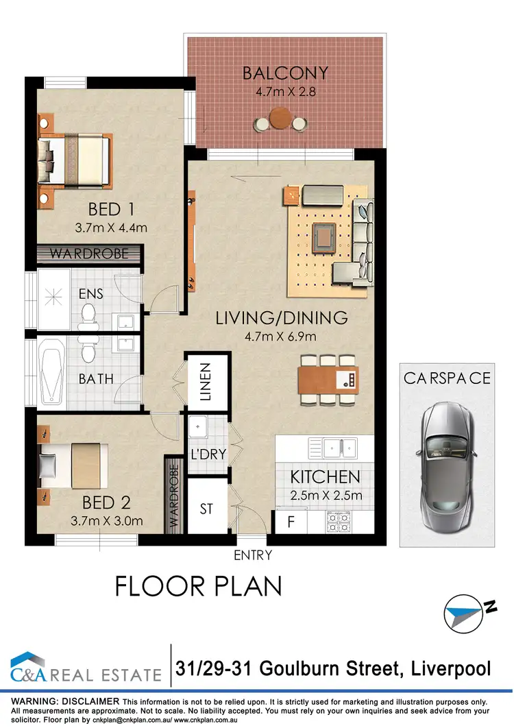 Floorplan of Homely apartment listing, 31/29 Goulburn Street, Liverpool NSW 2170