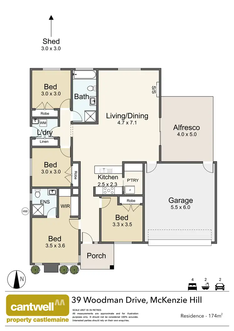 Floorplan of Homely house listing, 39 Woodman Drive, Mckenzie Hill VIC 3451