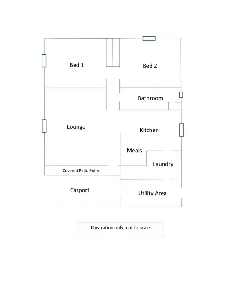 Floorplan of Homely unit listing, 1/394 URANA ROAD, Lavington NSW 2641