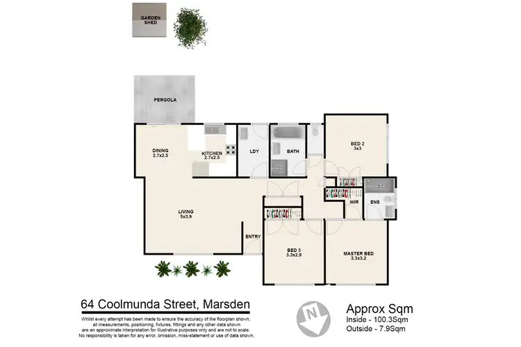 Floorplan of Homely house listing, 64 Coolmunda Street, Marsden QLD 4132