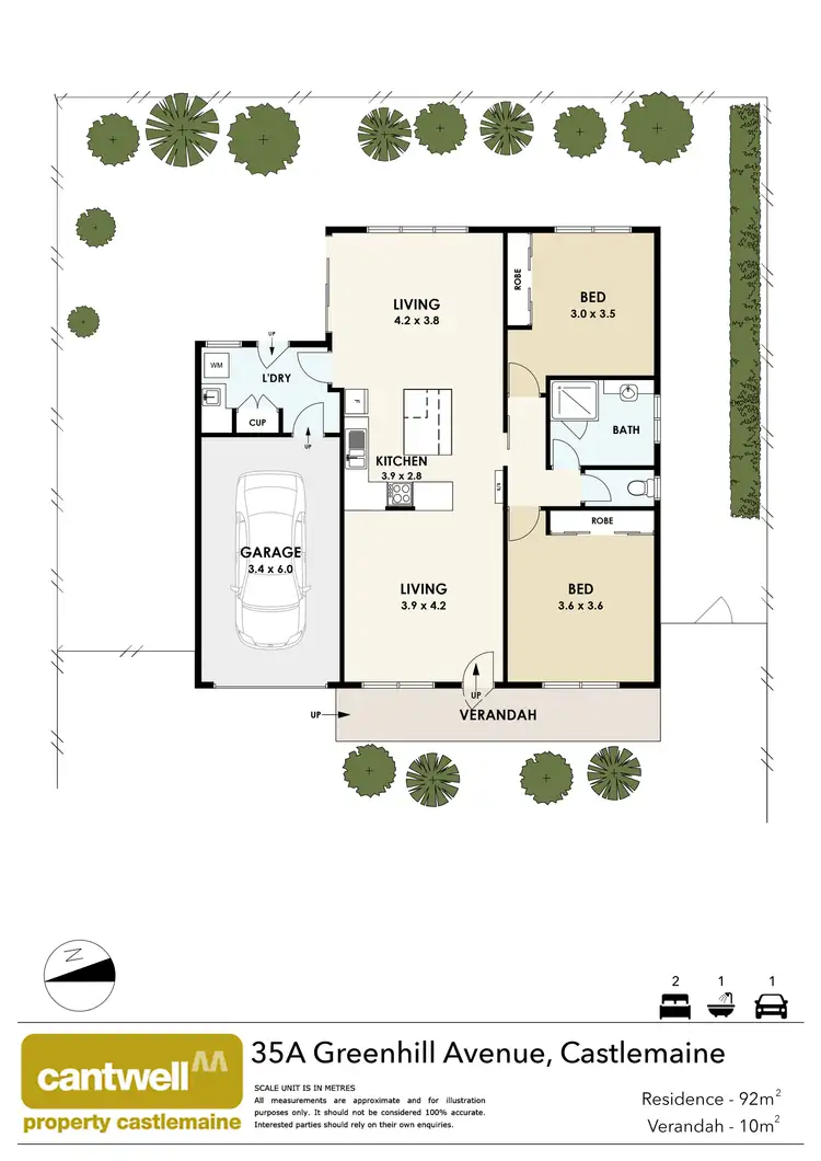 Floorplan of Homely house listing, 35A Greenhill Avenue, Castlemaine VIC 3450