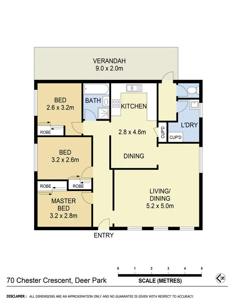 Floorplan of Homely house listing, 70 Chester Crescent, Deer Park VIC 3023