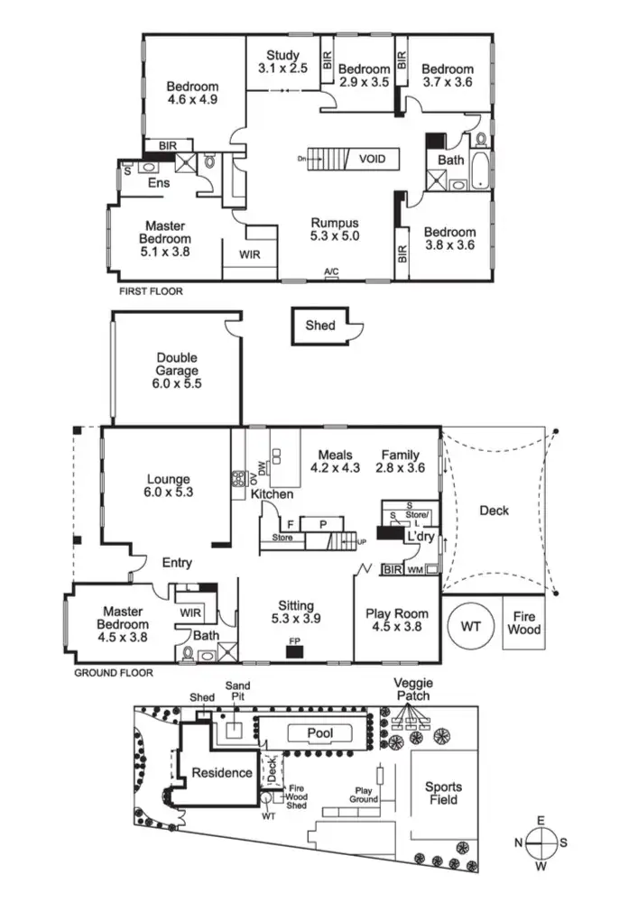 Floorplan of Homely house listing, 4 Crestwood Drive, Rosebud VIC 3939