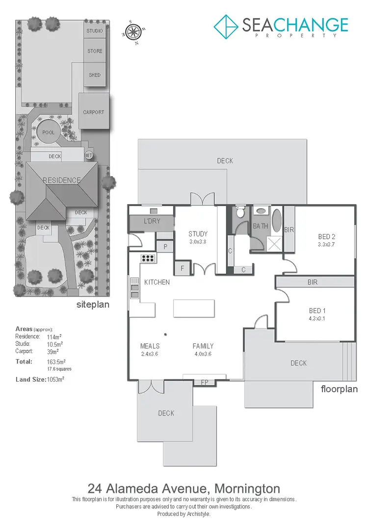 Floorplan of Homely house listing, 24 Alameda Avenue, Mornington VIC 3931