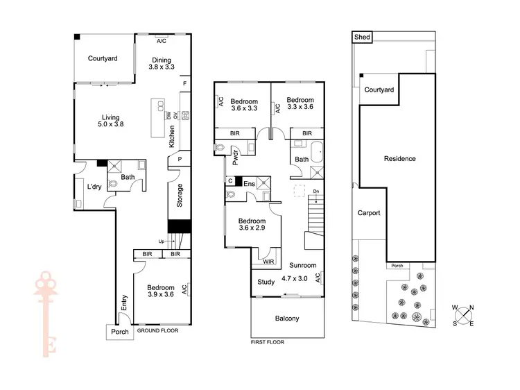 Floorplan of Homely townhouse listing, 62A Outlook Drive, Glenroy VIC 3046