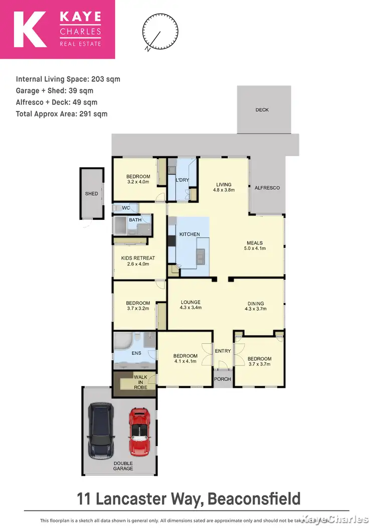 Floorplan of Homely house listing, 11 Lancaster Way, Beaconsfield VIC 3807