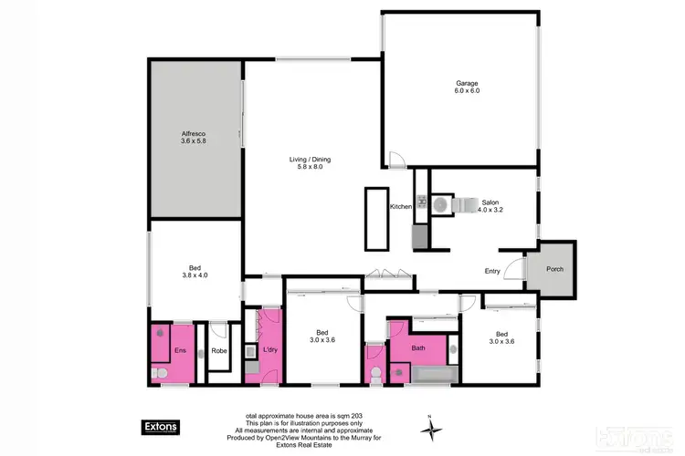 Floorplan of Homely house listing, 16 RAKALI DRIVE, Yarrawonga VIC 3730
