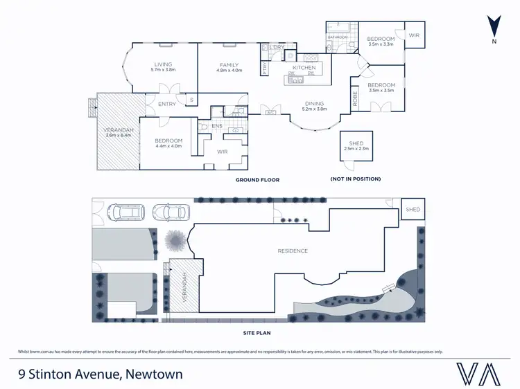Floorplan of Homely house listing, 9 Stinton Avenue, Newtown VIC 3220