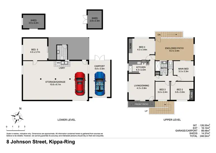 Floorplan of Homely house listing, 8 Johnson Street, Kippa-Ring QLD 4021
