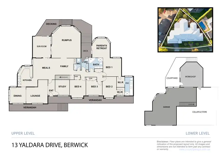 Floorplan of Homely house listing, 13 Yaldara Drive, Berwick VIC 3806