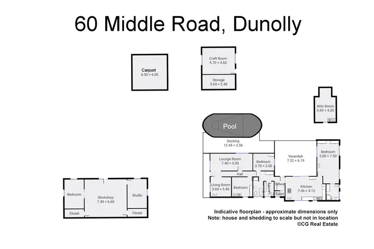 Floorplan of Homely rural property listing, 60 Middle Road, Dunolly VIC 3472