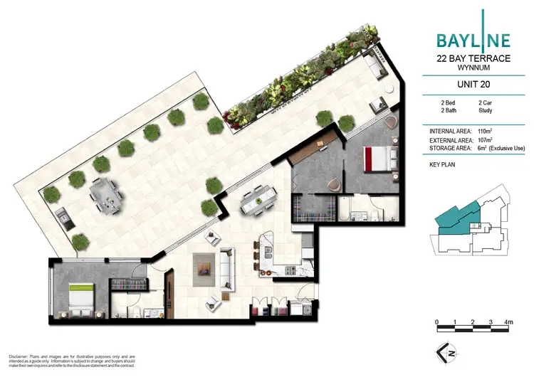 Floorplan of Homely unit listing, 20/22 Bay Terrace, Wynnum QLD 4178