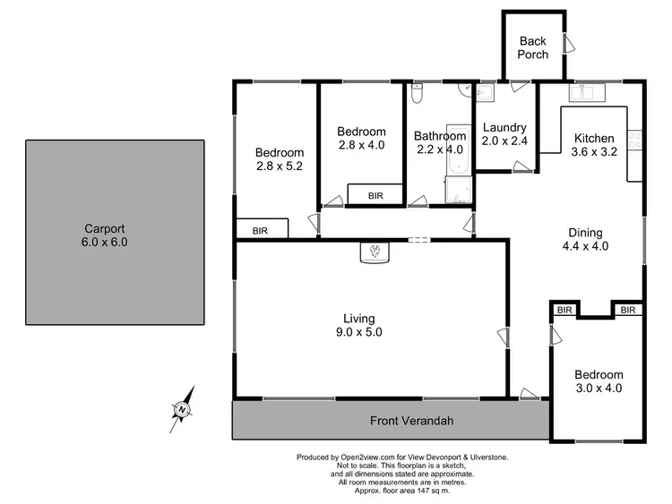 Floorplan of Homely house listing, 2150 Castra Road, Upper Castra TAS 7315
