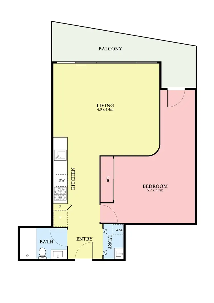 Floorplan of Homely apartment listing, 610/636 High Street, Thornbury VIC 3071