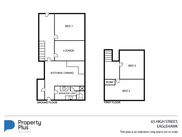 Floorplan of Homely house listing, 65-67 High Street, Eaglehawk VIC 3556