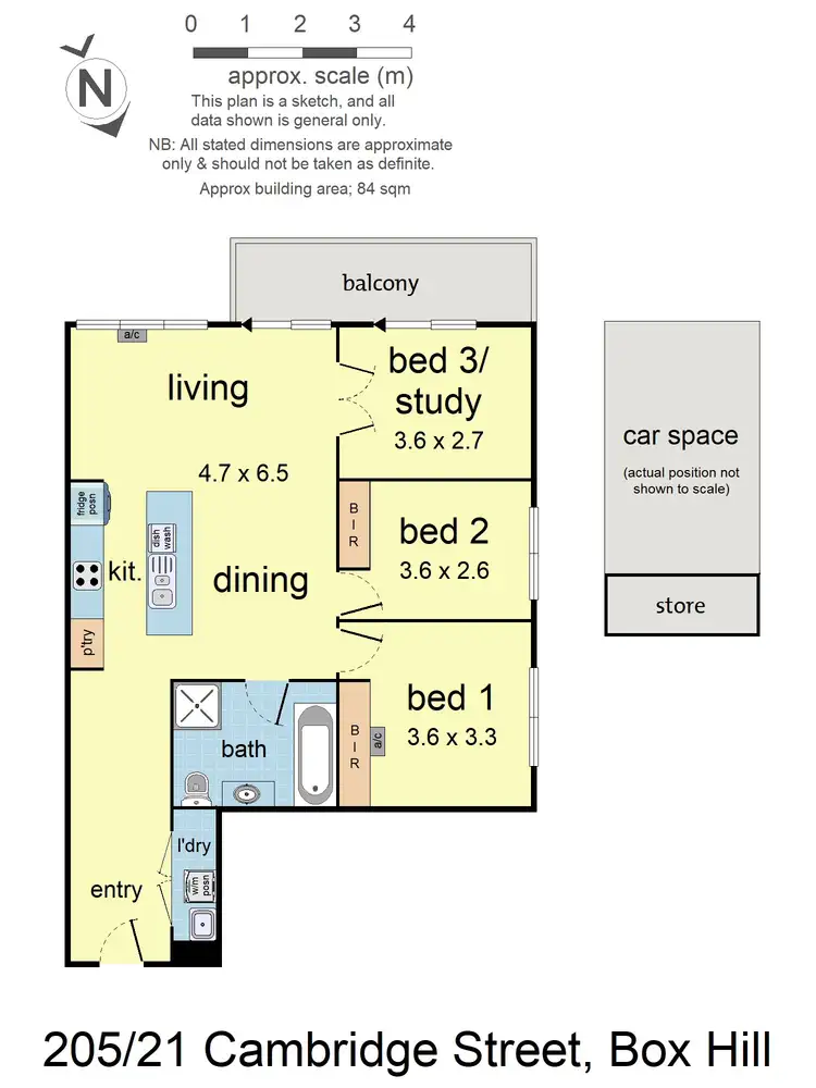 Floorplan of Homely apartment listing, 205/21 Cambridge Street, Box Hill VIC 3128