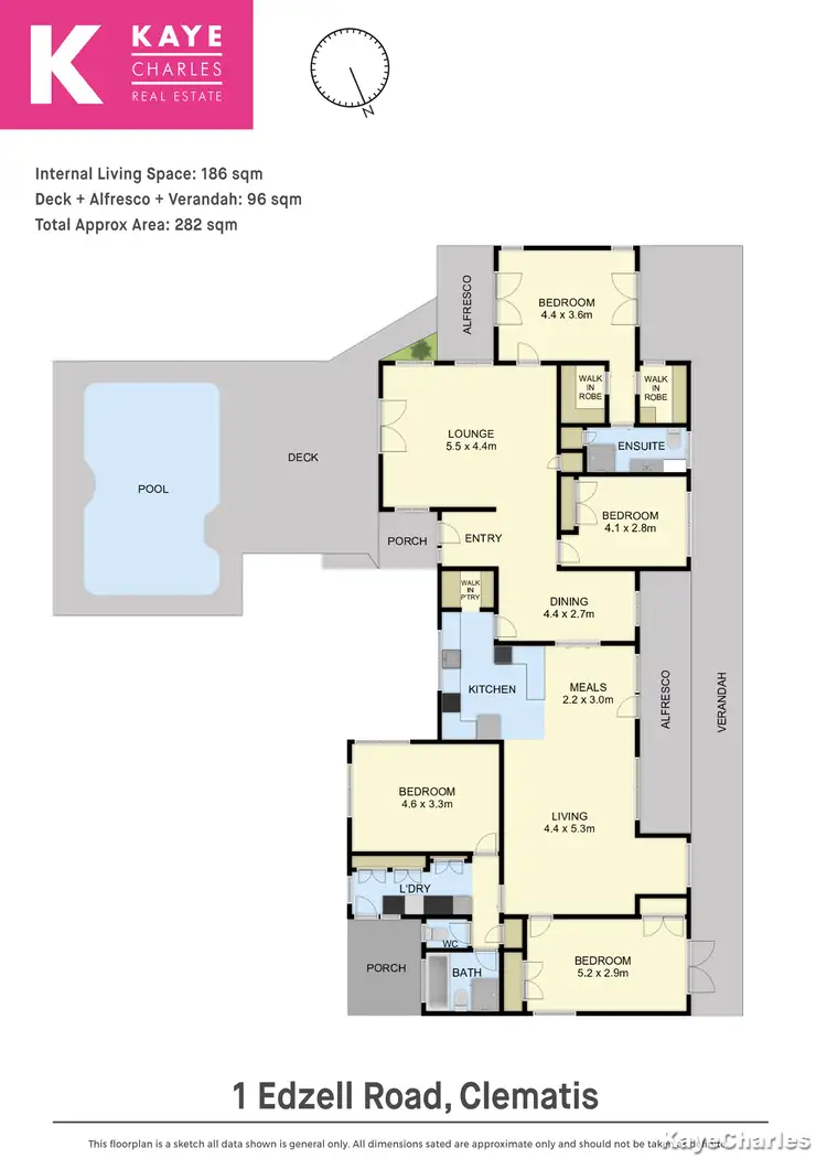 Floorplan of Homely rural property listing, 1 Edzell Road, Clematis VIC 3782