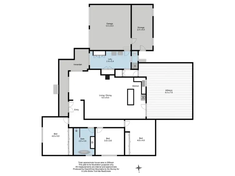 Floorplan of Homely rural property listing, 57 BANK STREET, Avenel VIC 3664