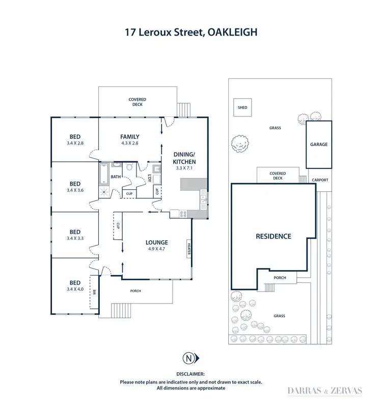 Floorplan of Homely house listing, 17 Leroux Street, Oakleigh VIC 3166