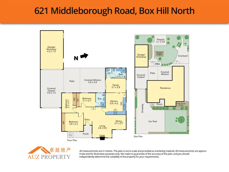 Floorplan of Homely house listing, 621 Middleborough Road, Box Hill North VIC 3129