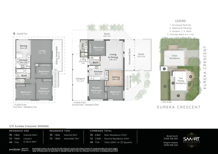 Floorplan of Homely semi-detached listing, 1/11 Eureka Crescent, Nerang QLD 4211
