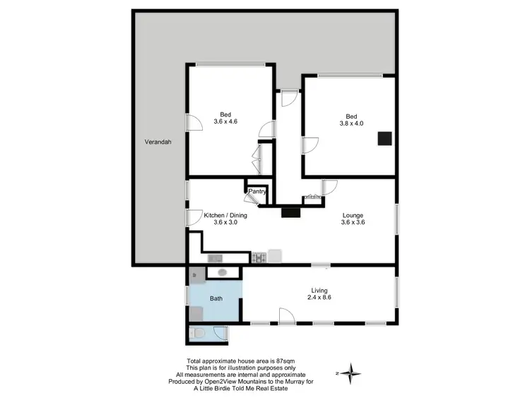 Floorplan of Homely rural property listing, 110 BASSETT LANE, Hilldene VIC 3660